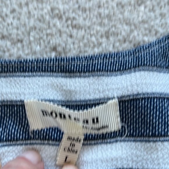 Ladies Blue White Blouse - Picture 5 of 7